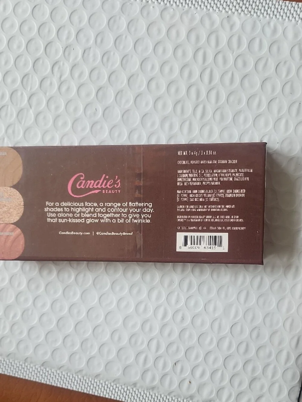 Candie's Parlor S'mores Contour Palette - Brown & Cream